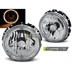 Faruri Angel Eyes crom compatibil cu VW GOLF 1 05.74-07.83