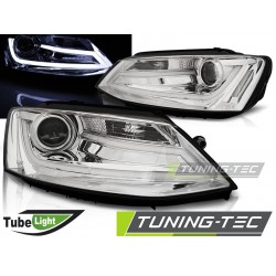Faruri cu lumina tub crom compatibil cu VW JETTA VI 1.11-18