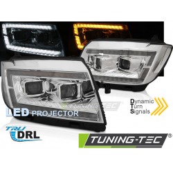 LED Faruri TUBE LIGHT CHROME DRL SEQ compatibil VW CRAFTER II 2017-
