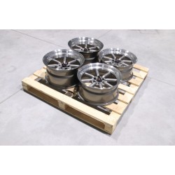 Set jante aliaj  JR19 17x8 ET0 + 17x9 ET-25 3x112 Gun Metal