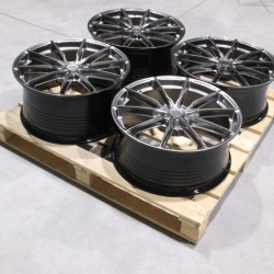 Set jante aliaj  JR37 21x9 ET41 + 21x10 ET40 5x108 Hyper Negru