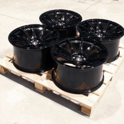 Set jante aliaj  JR11 20x11 ET20 5x112 Negru Lucios