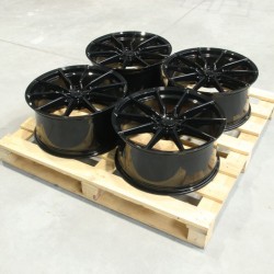 Set jante aliaj  SL02 19x9 ET45 5x114,3 Negru Lucios