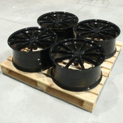 Set jante aliaj  JR37 21x10 ET25 5x112 Negru Lucios