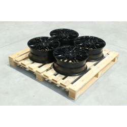 Set jante aliaj  JR28 17x7 ET38 4x100 Negru Lucios