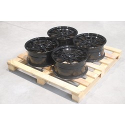 Set jante aliaj  JR11 17x8 ET30 5x98 Negru Lucios