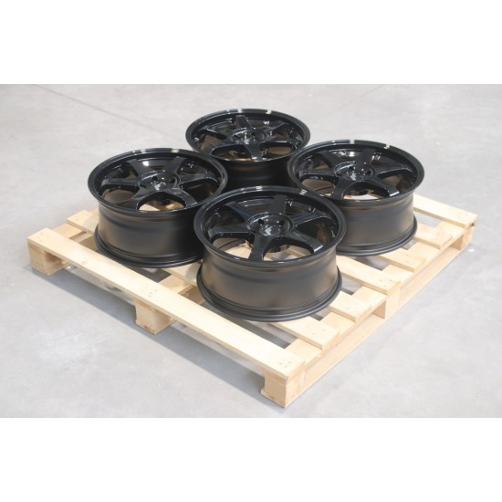 Set jante aliaj  JR3 18x8 ET40 5x114,3 Negru Lucios