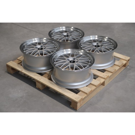 Set jante aliaj  JR23 19x8,5 ET35 5x112 Hyper Argintiu w/Buza polisata