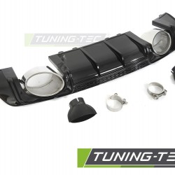 Difuzor bara spate Doua iesiri Negru lucios sport STYLE compatibil cu AUDI TT 8S 14-18
