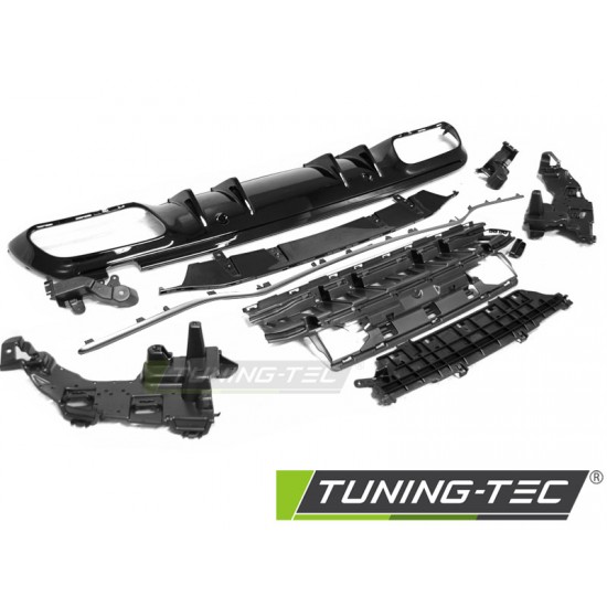 DIFUZOR Bara spate ARGINTIU sport compatibil cu MERCEDES W205 18-